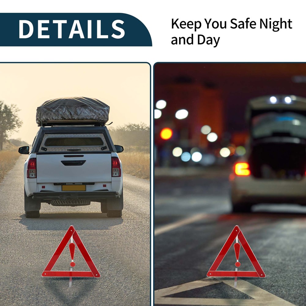 Car Warning Triangle Warning Sign Triangle 1pcs