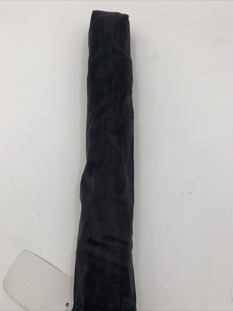 Conch Compact Folding Black Umbrella and Case
