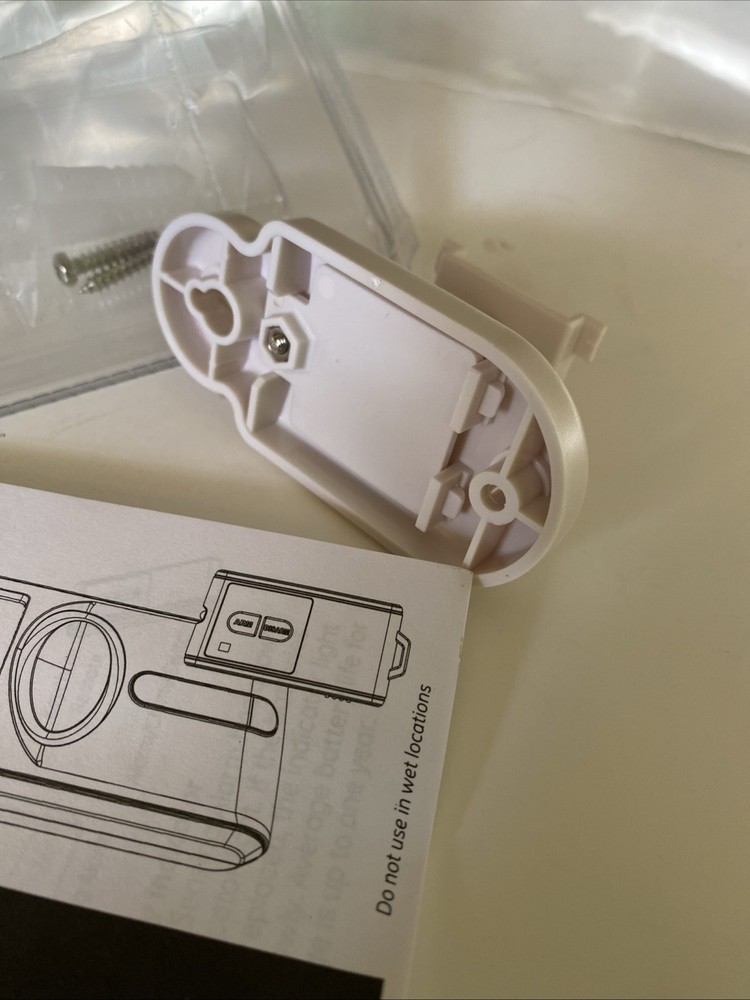 GE Personal Security Motion Sensor Wall Mounting Bracket Only w/ Screws, Manual