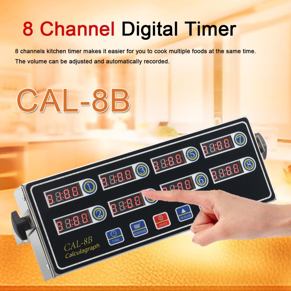 Commercial Kitchen Timers Digital Kitchen Timer 8 Channel for Cooking Timer