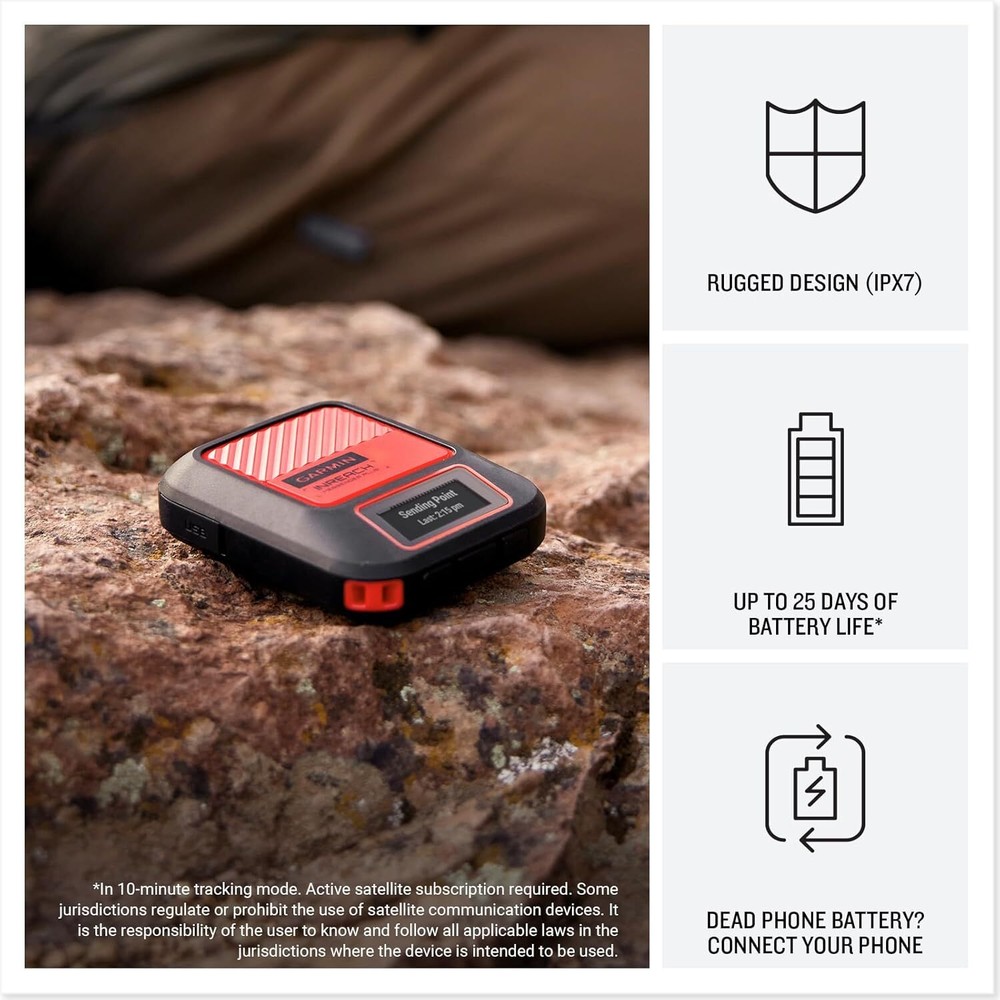 Garmin inReach Messenger Plus SOS Satellite Tracker Communicator