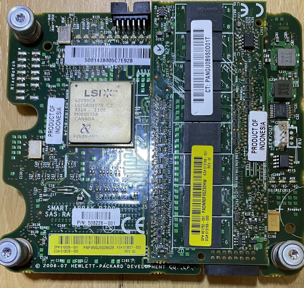 510026-001 hpe 700m smart array controller W/512Mb Cache 451792-001 Free Ship