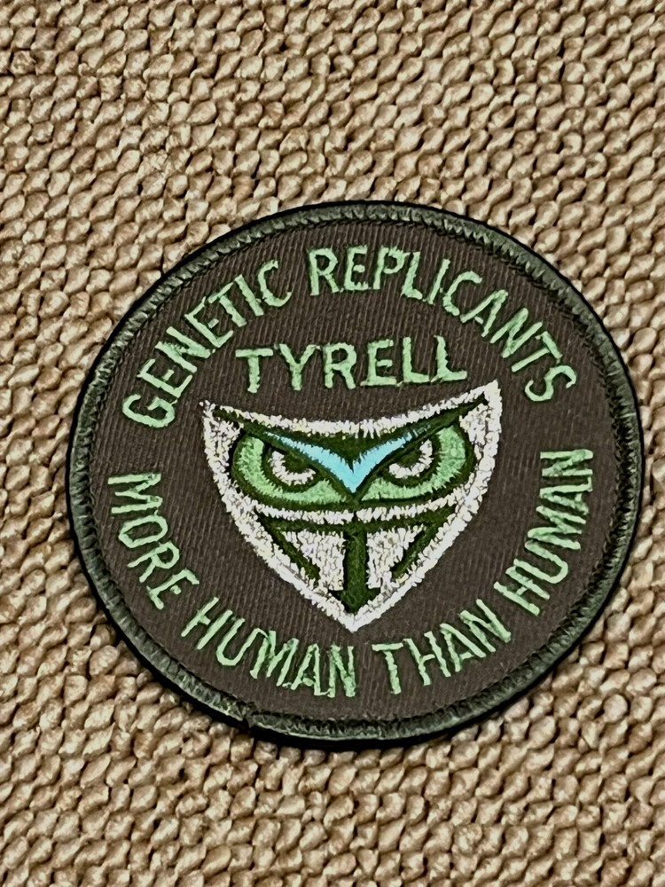 TYRELL GENETIC REPLICANTS MORE HUMAN THAN HUMAN Patch cotton thread