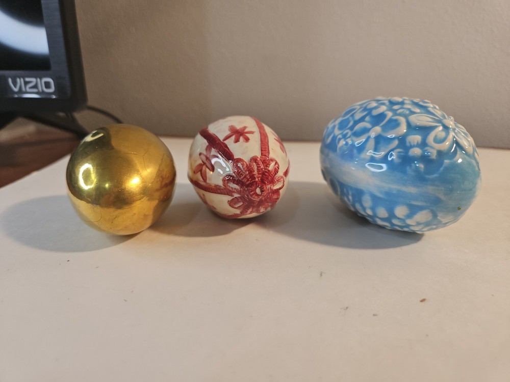 Set of 3 Ceramic Easter Eggs