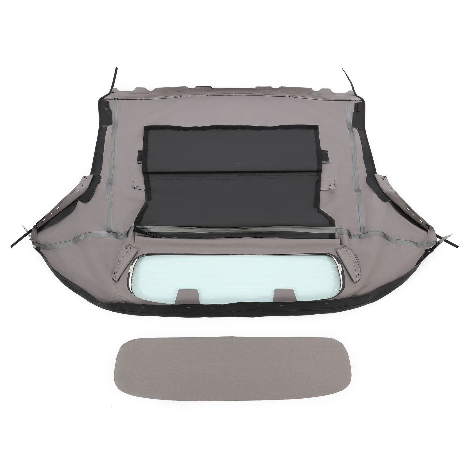 KUAFU Convertible Vinyl Soft Top For Nissan 350Z 2003-2009 Heated Glass Window