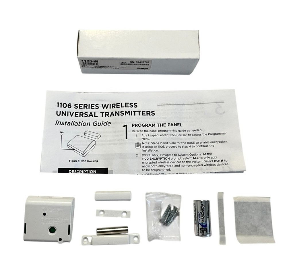 DMP 1106-W Wireless Universal Transmitter EXT CNT White