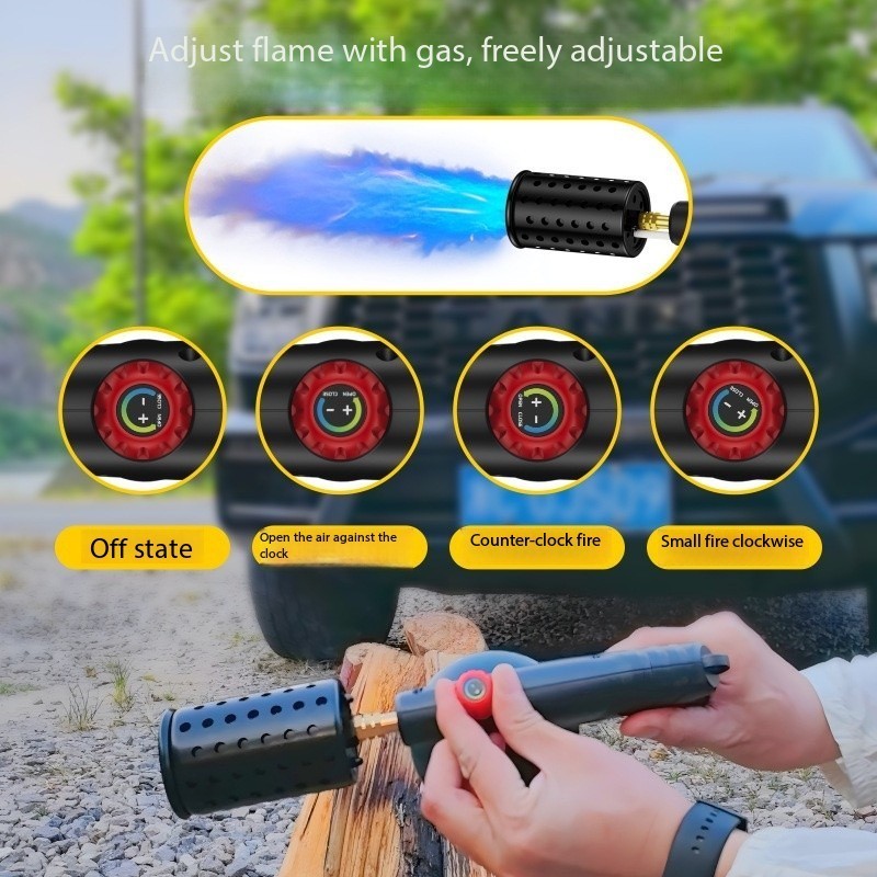 Multi-Use Propane Torch Gun - Adjustable Flame, Safety Lock, Wide Nozzle | BBQ,