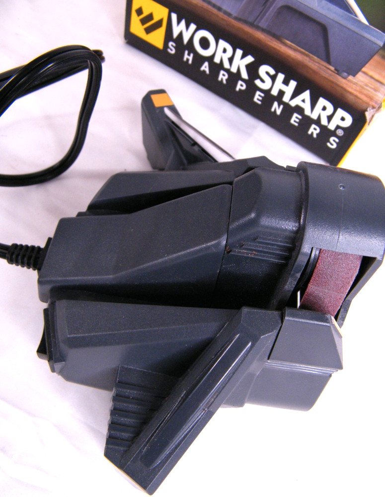 Work Sharp Combo Knife Sharpener WSCMB Electric Complete in Box TESTED