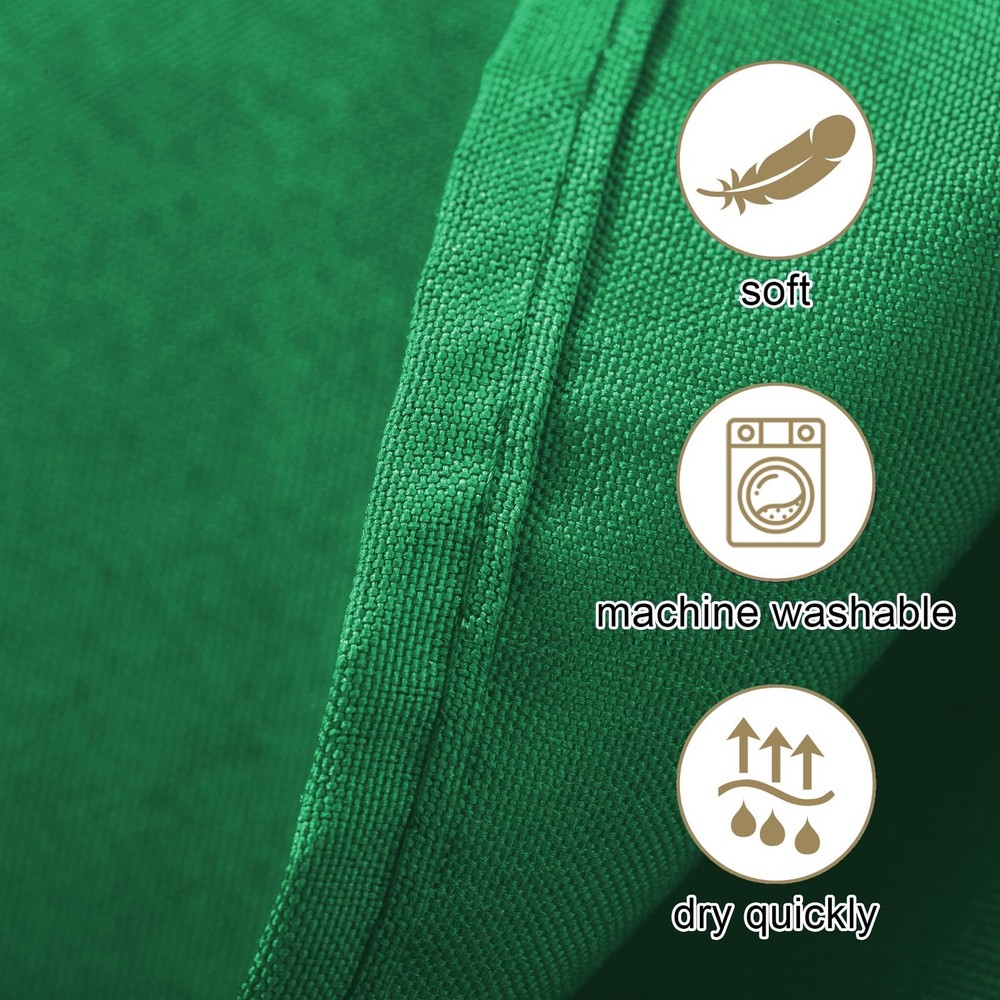2 Pack 120 Inch Emerald Round Tablecloth Washable Polyester for Wedding