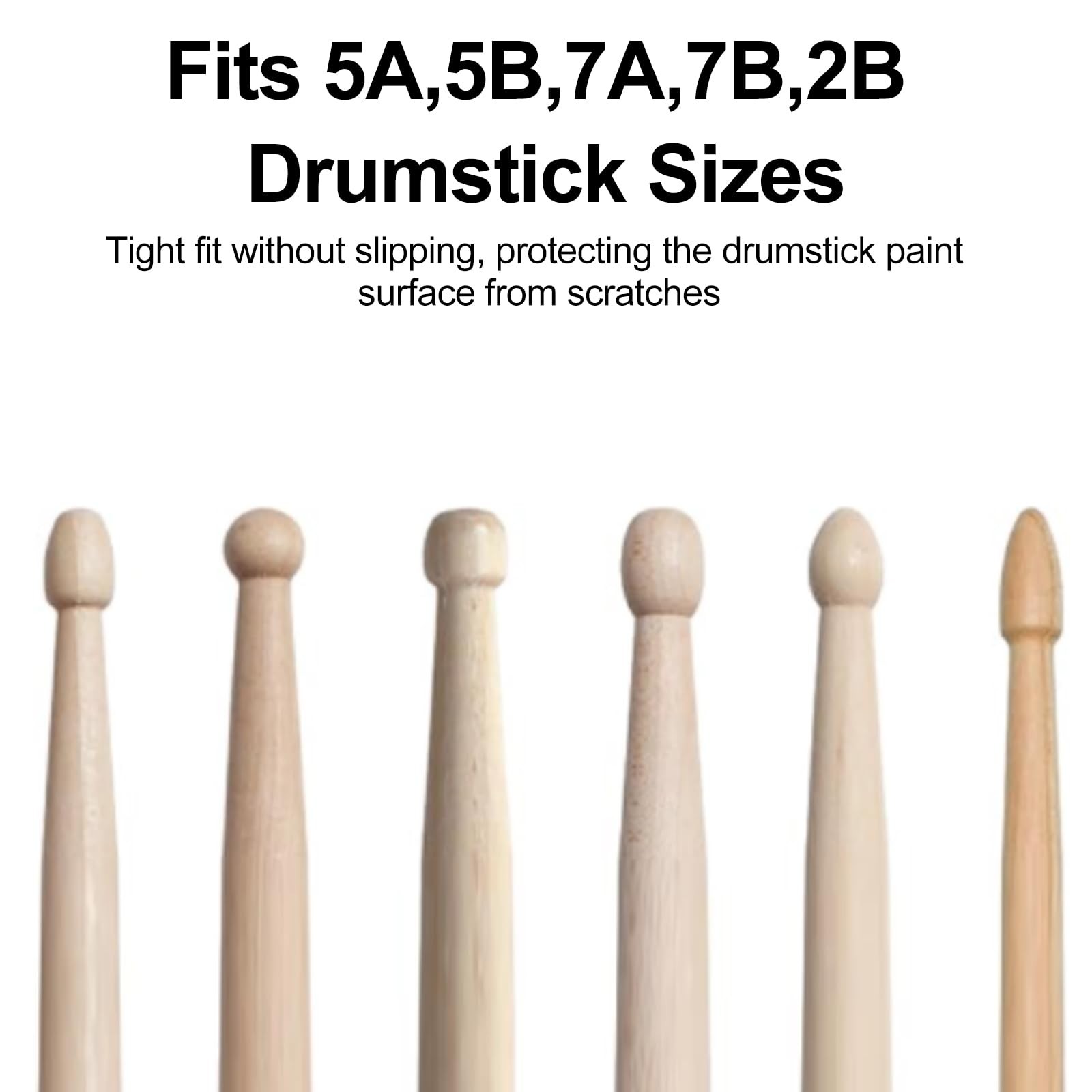 4 Pack Drumstick Dampeners for Silent Practice Drums Silicone 4 Pack, Black