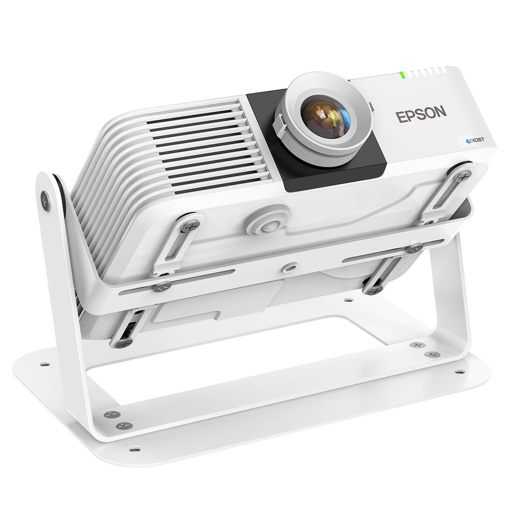 360 Degree Adjustable Desktop Projector Mount Base Plate With Cable Ties Set