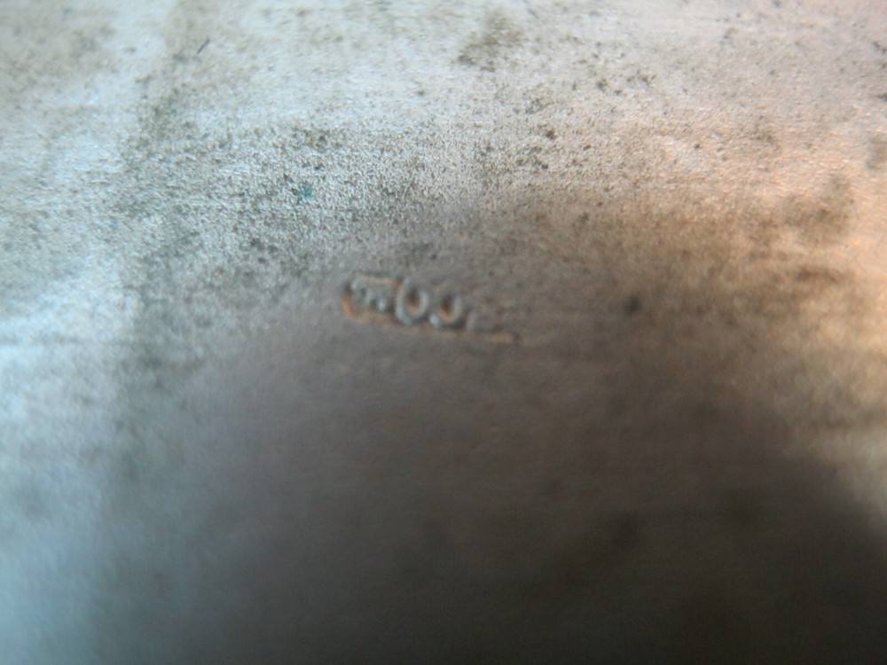 Antique Continental Silver & Enamel Case / Box Unusual Design