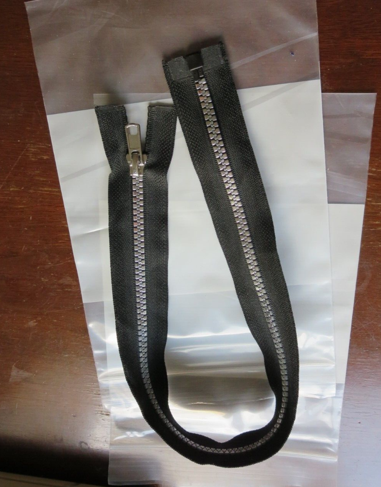 18 Inch Plastic Zipper #5 silver teeth light Weight Separating