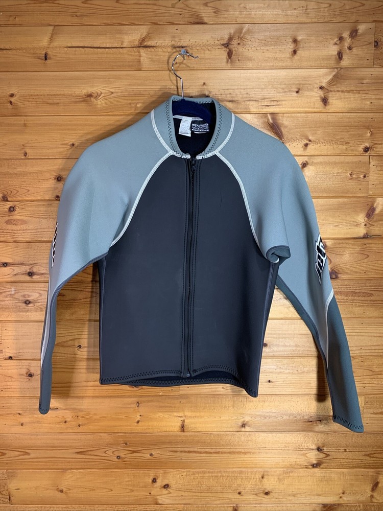 Jet Pilot Wetsuit Top Size Men’s Size Medium Black And Gray EUC
