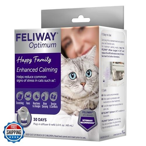 FELIWAY® Optimum 30 Day Cat Calming Plug In Pheromone Diffuser Starter Kit,