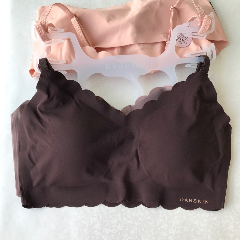 Danskin Invisible Support BRAS, Removable Cups 3-set Size : L