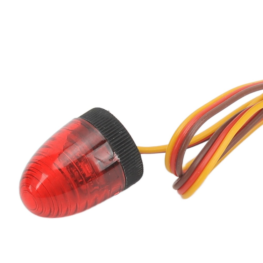 RC Car Alarming Light 5 Light Modes High Simulation Round Compact 10x15mm LED