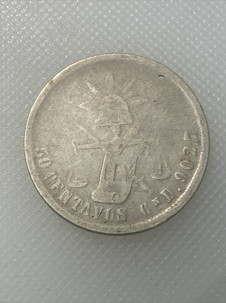 1881 Cn Mexico 50 Centavos TA