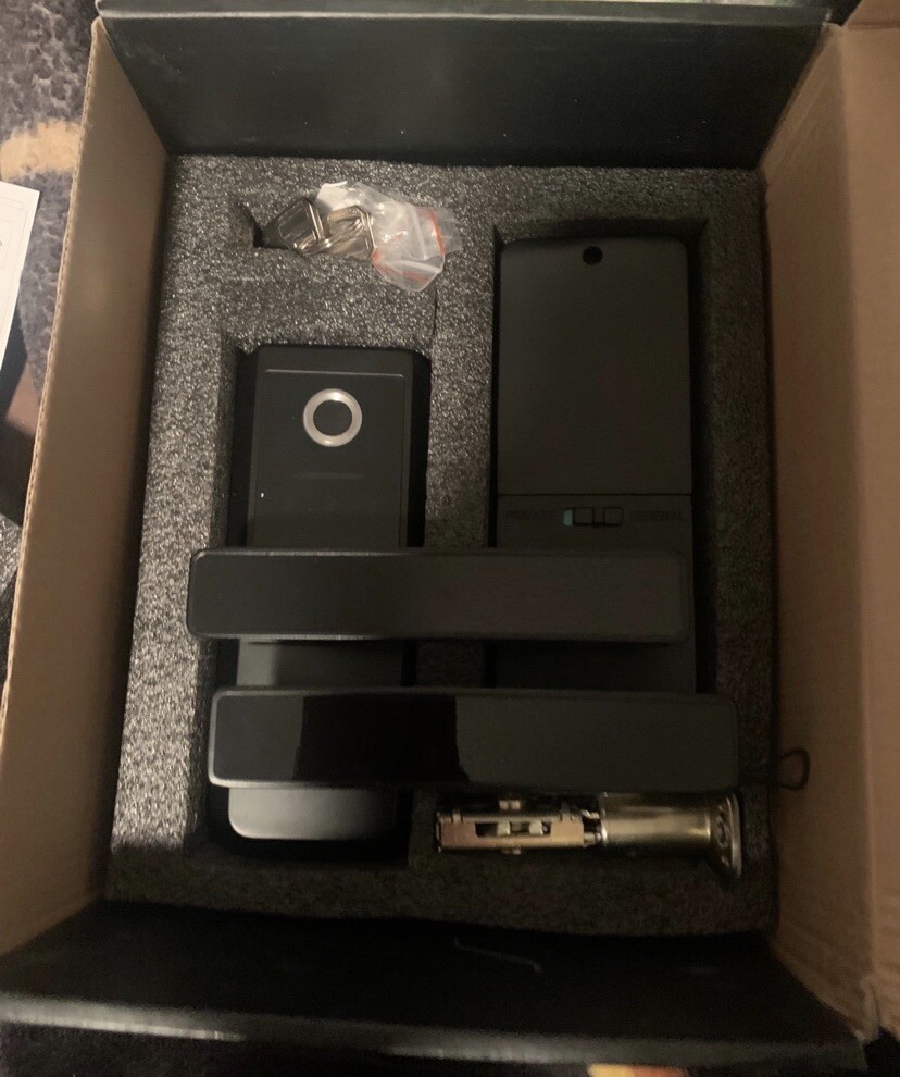 BEBASIA Fingerprint Lock, Keyless Entry Door Lock Digital Free App, Fobs, Code