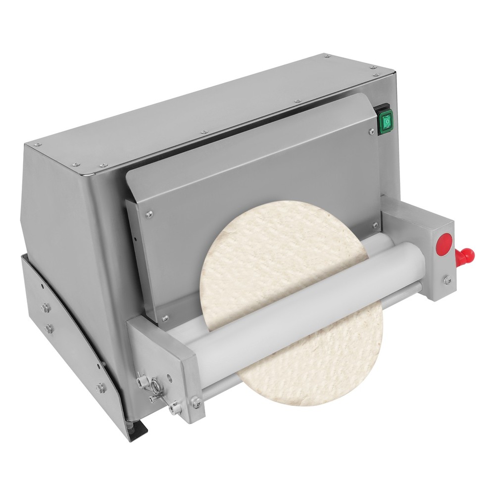 110V Automatic Pizza Dough Roller Sheeter Pastry Press Making Machine 3-12 in