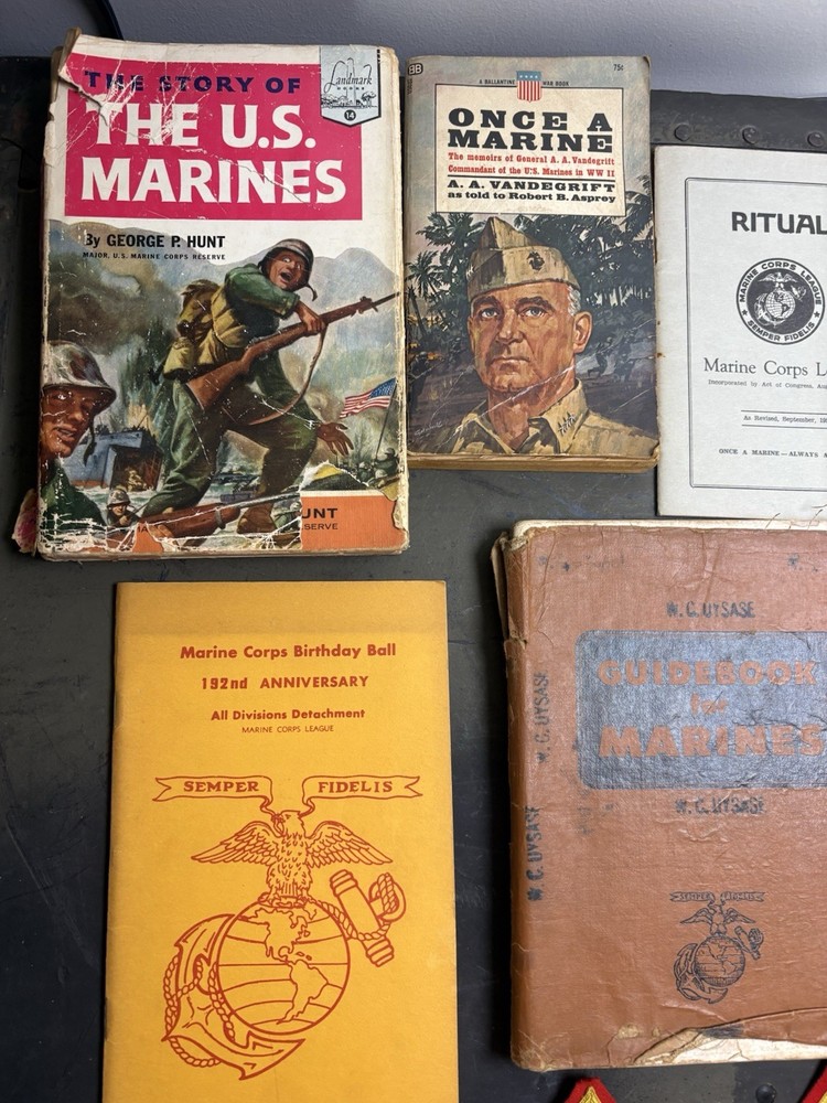 Named USMC Marine Corps League Commandant Lot Uysase 1949 Guidebook + Docs