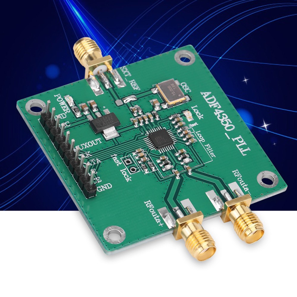 137M‑4.4GHz RF Signal Source Phase Locking Loop Frequency Synthesizer ADF4350⊹