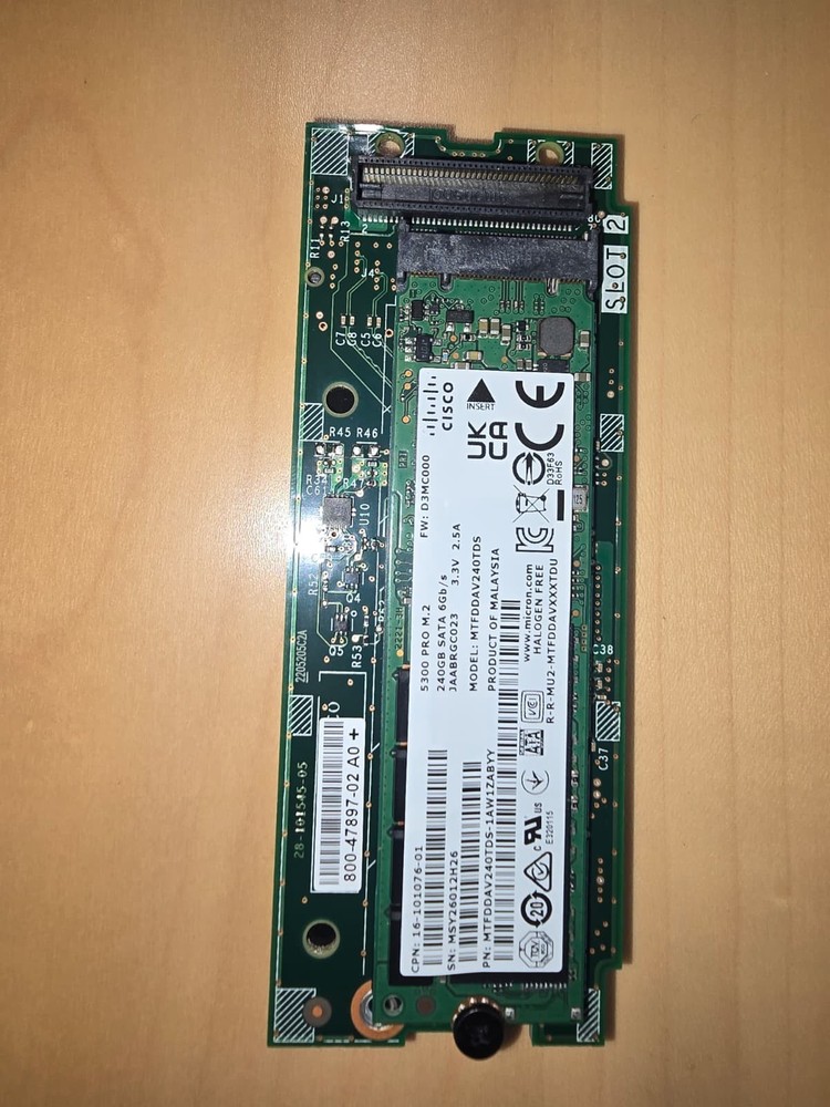 Cisco Boot Optimized M.2 RAID Controller UCS-M2-HWRAID +2x 240GB SSD UCS-M2-240G