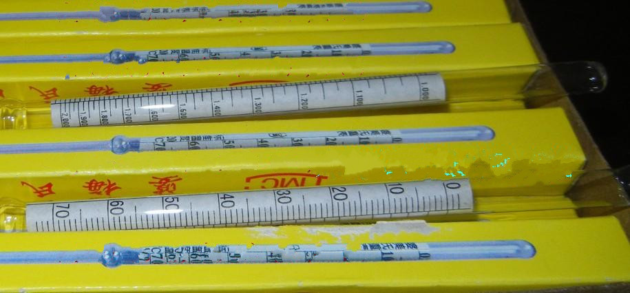 Hydrometer Specific Gravity 0.1 / Baume 10-20%