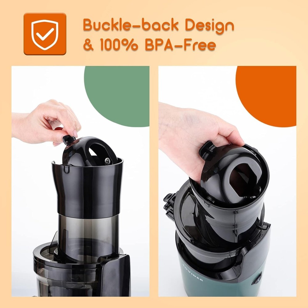 Slow Juicer Machine Masticating Cold Press Juicers Squeezer Vegetable Processor
