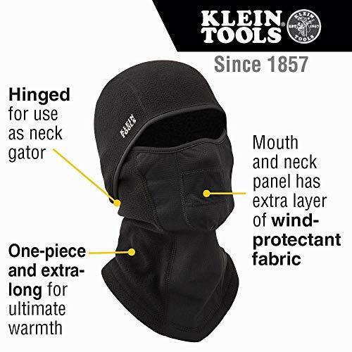 Klein Tools 60132 Balaclava, Warm Breathable Fleece Wind Proof