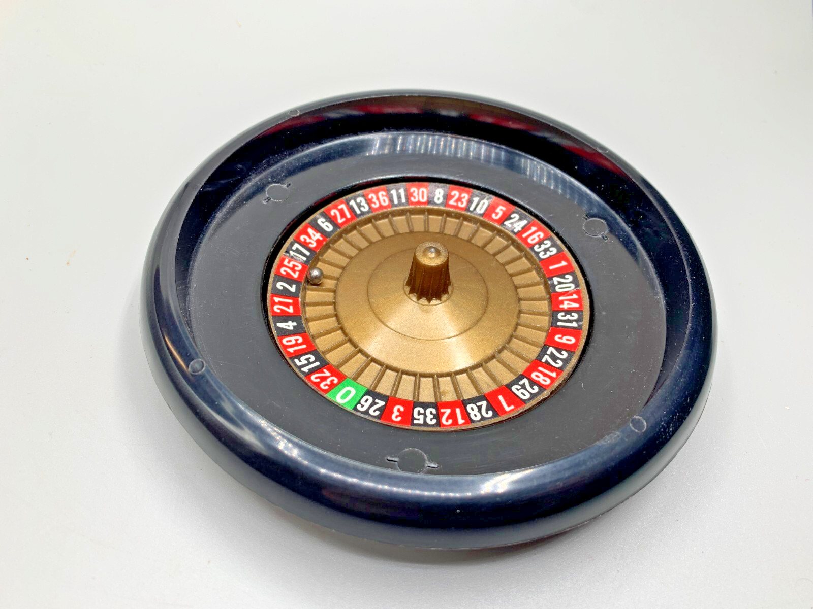 Vintage Travel Roulette Wheel Working Great K.N 645 Made In Hong Kong 5.5" 1971