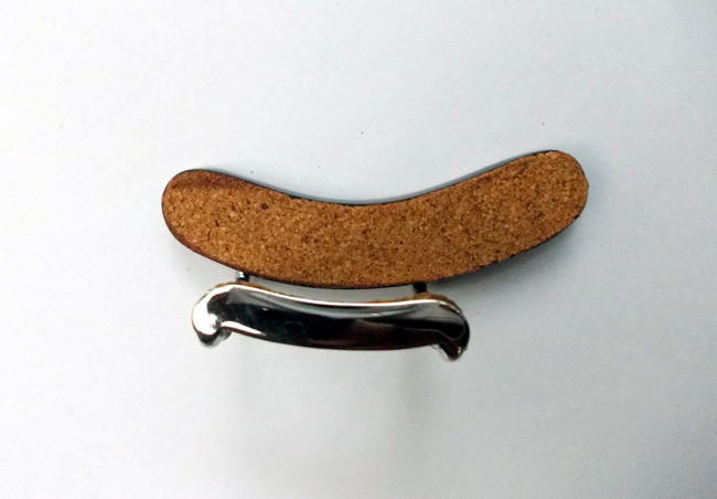 Mandolin Armrest ebony wood with U clamp hardware