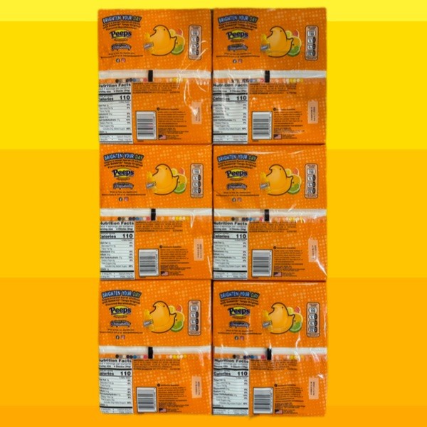 Peeps Sunny D 15 Count - 6 Pack!! - New Limited Easter Marshmallow Chicks
