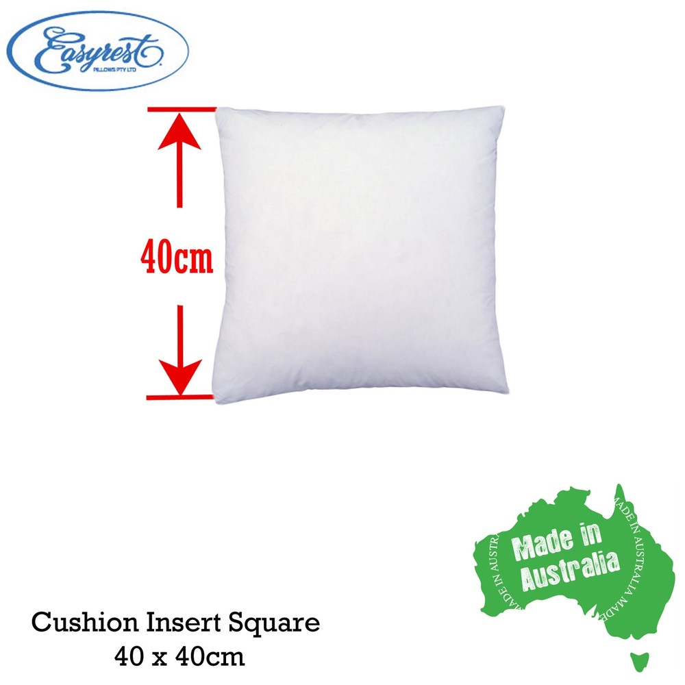 EASYREST Australian Made Cushion Inserts Premium Polyester Filled - 12 sizes