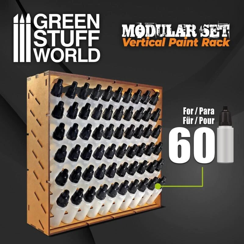 Green Stuff World Modular Paint Rack - VERTICAL 17ml New