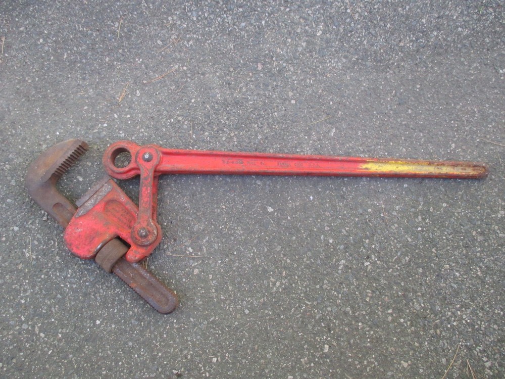 Rigid Super Six Heavy Duty Compound Leverage Pipe Wrench 48"