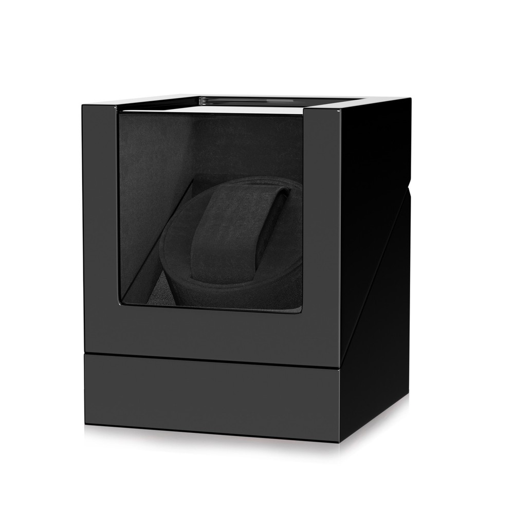 Automatic Rotation Single Watch Winder Storage Display Case Box Gift Quiet Black