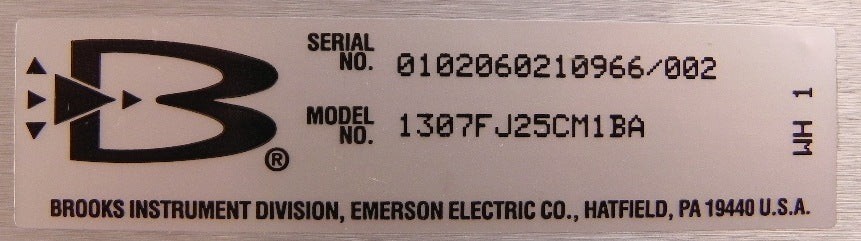 Brooks Flowmeter 1307FJ25CM1BA