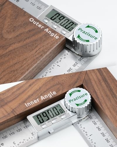 Digital Angle Finder Protractor - 7" Precision Measuring Tool for Woodworking, D