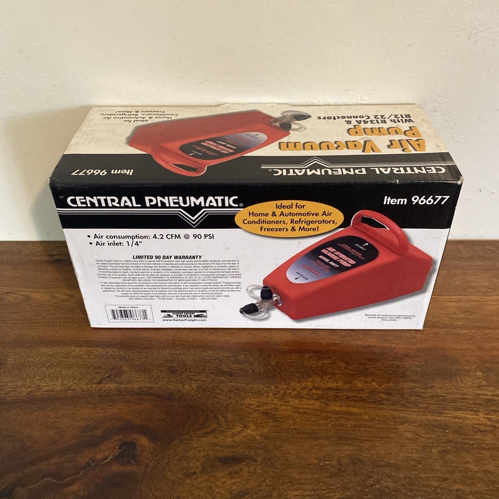 Central Pneumatic Air Vacuum Pump #96677