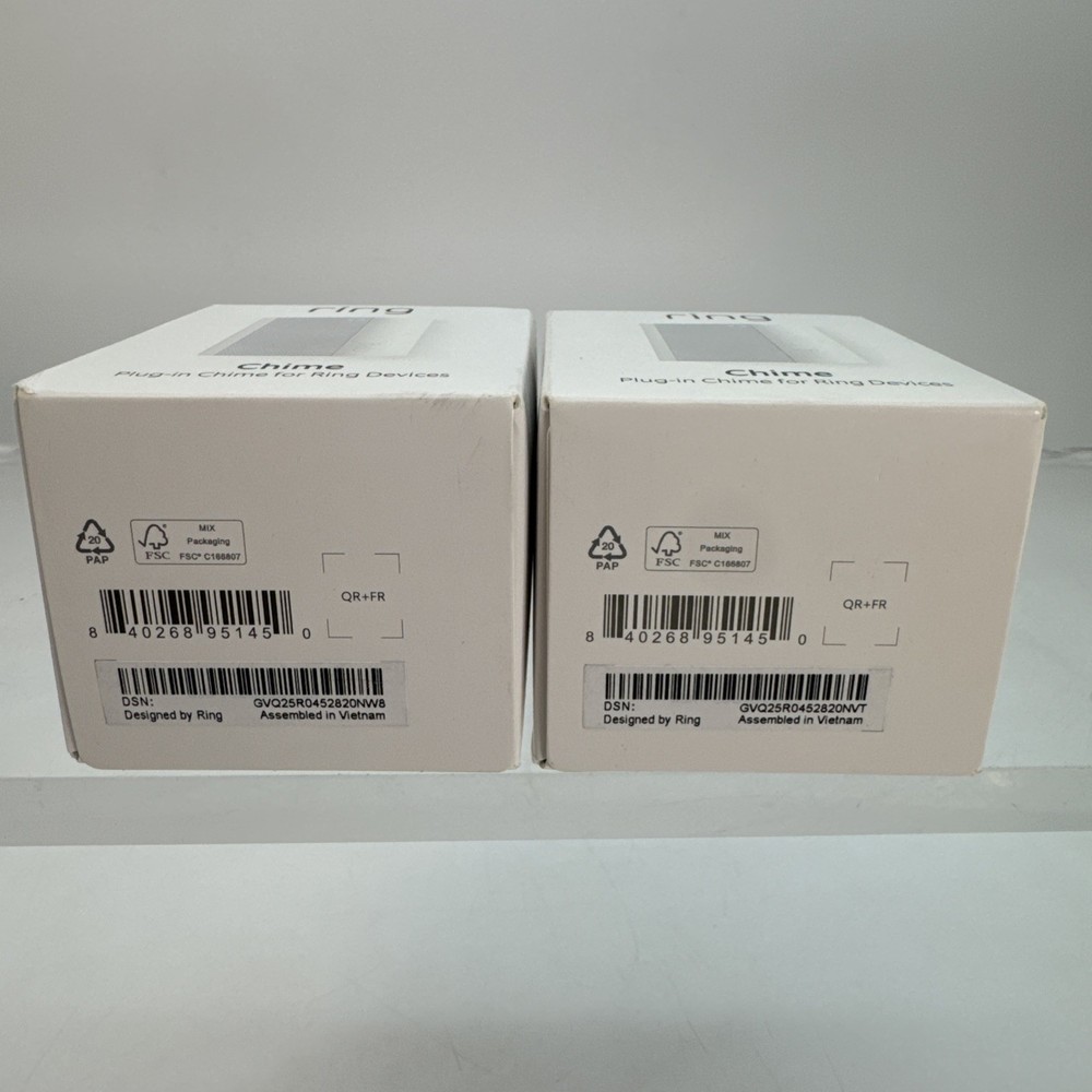 2 Ring Chime 2nd Generation Plug In Chime for Ring Devices Sealed