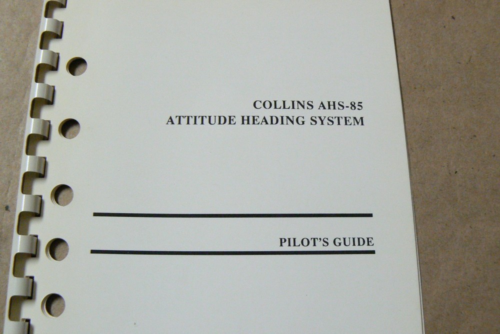 Collins AHS-85 Attitude Heading System Pilot's Guide