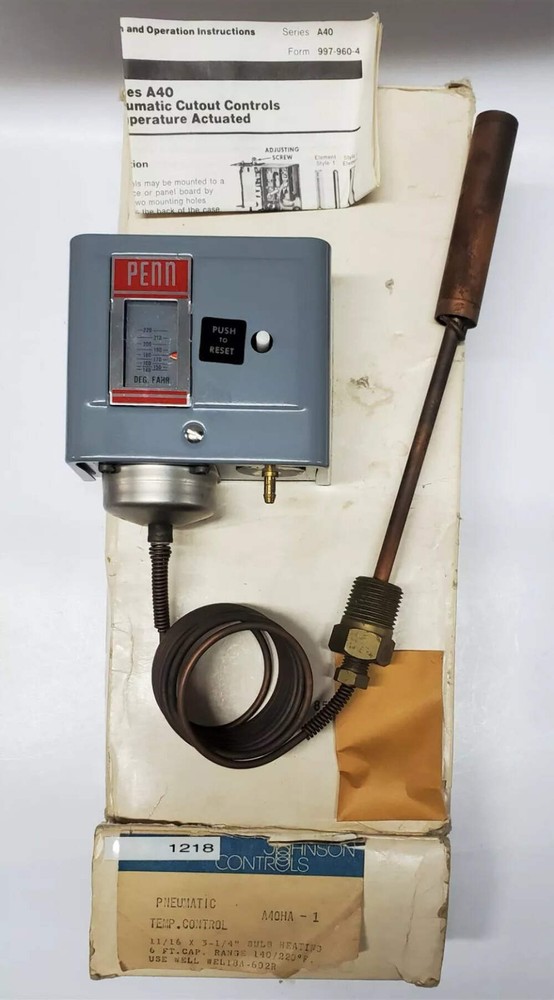 Johnson Controls A40HA-1 | Pneumatic Temperature Control
