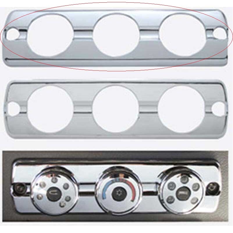 UP 42337 Chrome Plastic 2007+ Freightliner Cascadia A/C Control Cover Only