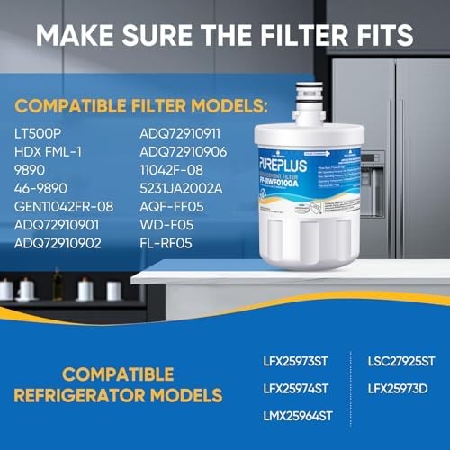 Refrigerator Water Filter Replacement 4 Pack