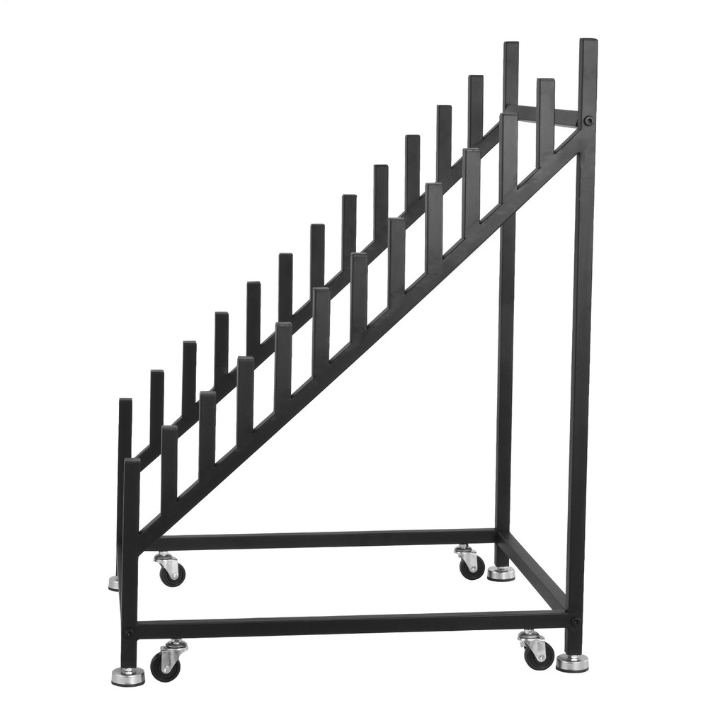 Tile Display Rack,Tile Display Stand With Wheels, Sample Storage Rack, Black