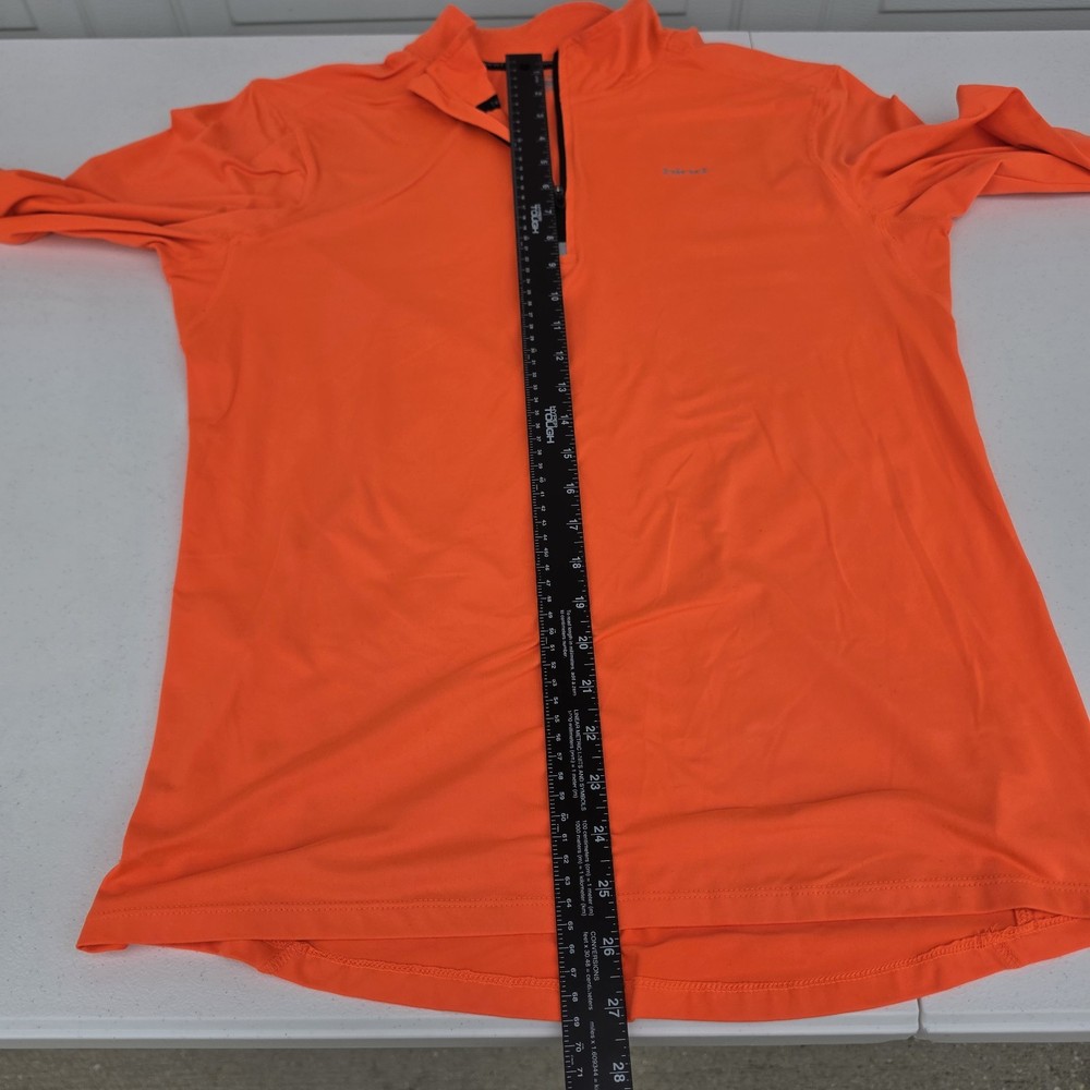 Hind Men's Half Zip Performance Running Jersey Orange Size Medium