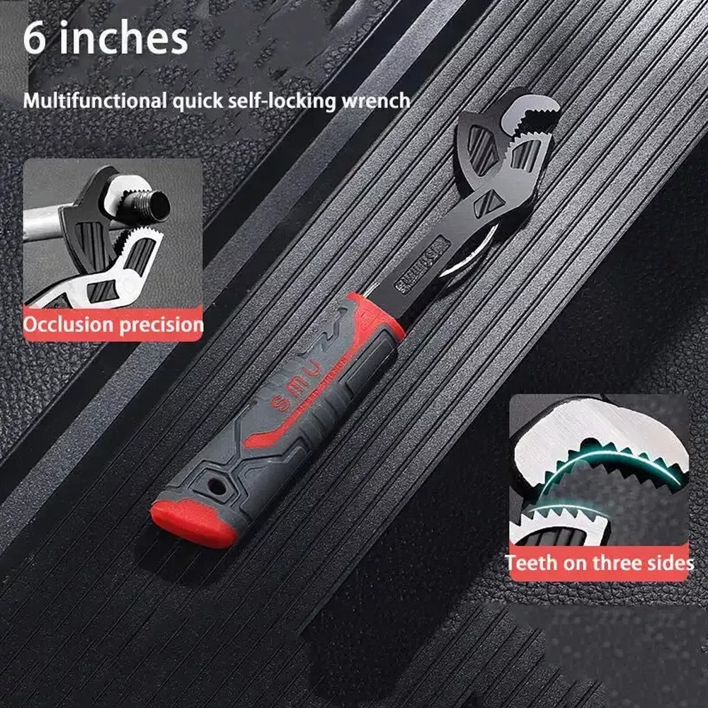 Multifunctional Self-Locking Pipe Wrench Tool, Hand Manual , Adjustable Wrench