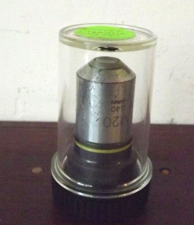 OLYMPUS M20 0.40 20X MICROSCOPE LENS  USED