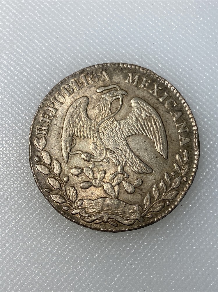 1883 ca mexico 8 reales great condition